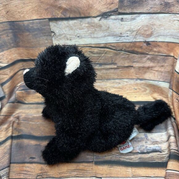 Ganz Webkinz Black Cat HM135 Plush Stuffed Animal Toy Green Eyes No Code - Picture 5 of 9
